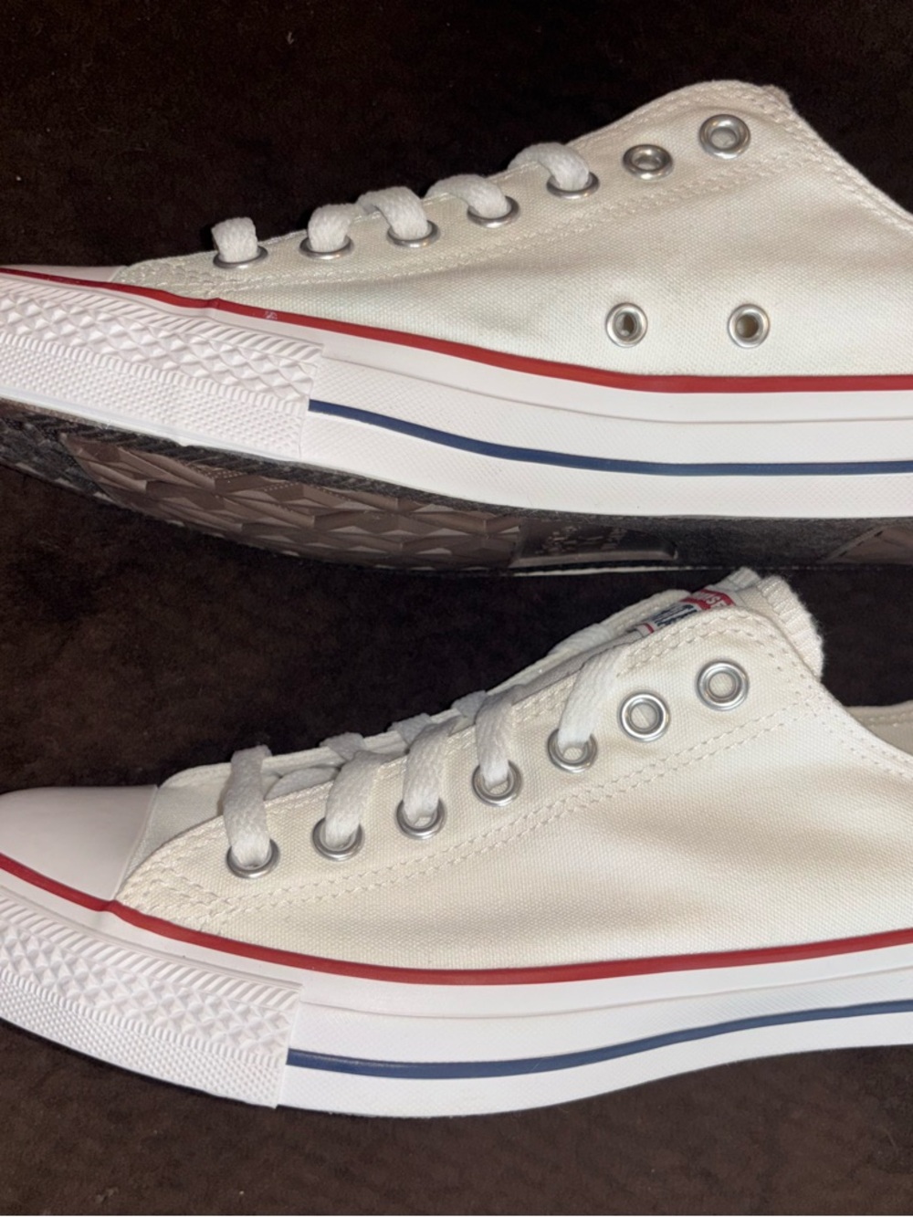 Converse Chuck Taylor All Star Ox Optical White Low Top Sneakers 10.5W 8.5M - Picture 3 of 11